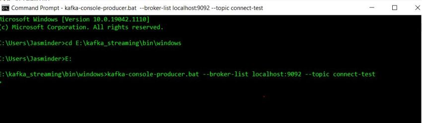 Stream Data From Console To Console Using Apache Kafka